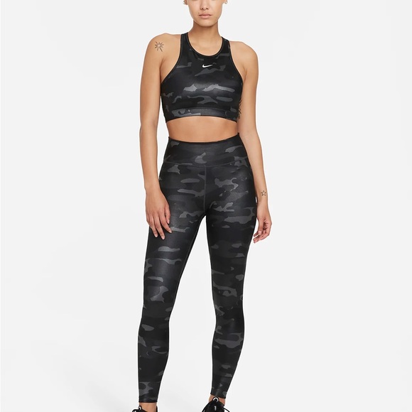 Nike Dri-FIT One Women's Mid-Rise Camo Leggings - Picture 5 of 8